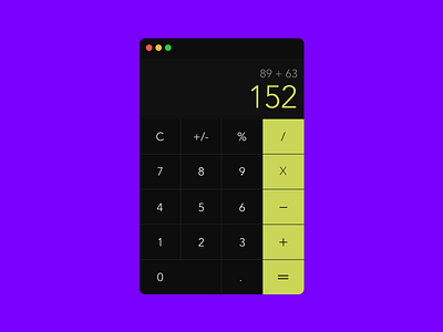 Daily UI #4 - Calculator