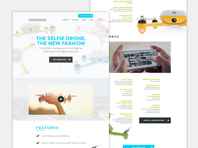 Selfie Drone drone typography website