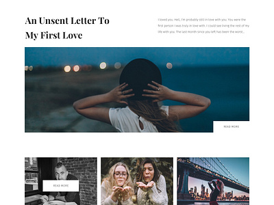 Simple Blog List articles blog minimalist simple typography web design website wordpress