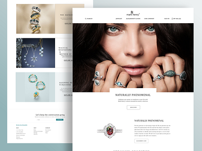 jewelry website design earring ecommerce gemstone jewelry landing page design landing page ui landingpage responsive ring shopify webdesign