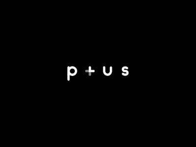 P+us \ Plus branding flat logo vector