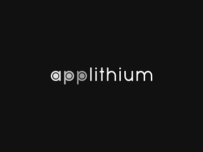 Applithium Logo branding design logo