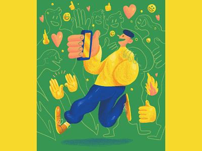 On the Contrary - BBC Science Focus art direction blue character design color colour editorial editorial illustration graphic green illustration internet magazine magazine illustration mobile newspaper phone pink smart phone texture yellow