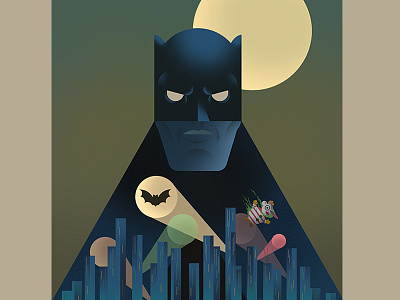 Batman art direction batman comic film gotham illustration movie night personal work