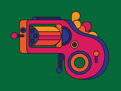Tiny Pistol art direction color colour illustration knuckle object personal work pistol vector