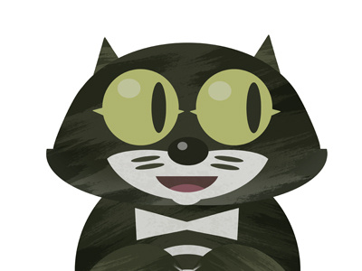 cat clock finished cat cat clock character design fun illustration kat clock kat klock