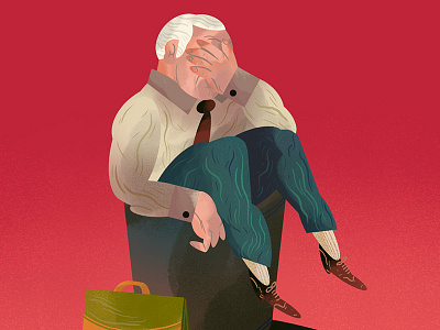 Ageism in Tech - Boston Magazine boston magazine commission editorial figurative magazine office tech