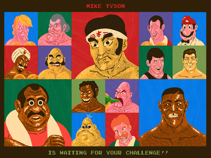 Mike Tyson's Punch-Out!! 30th Anniversary Art Show by Scott Balmer on ...