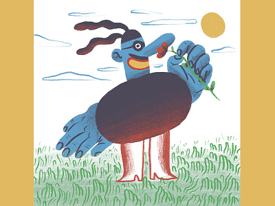 Blue Meanie art direction character design color colour drawing fun illustration ipad pro procreate retro