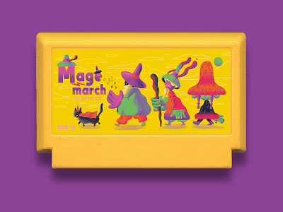 Mage March - Famicase Art Show art direction art show character design color colour exhibition famicase famicom fun game illustration nes nintendo retro videogames