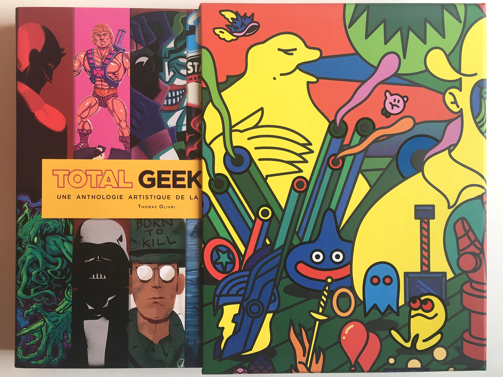 Total Geek-Art Book Sleeve art direction book art book cover book cover design book illustration book sleeve color colour comics films geek graphic illustration movies pop culture vecor video games