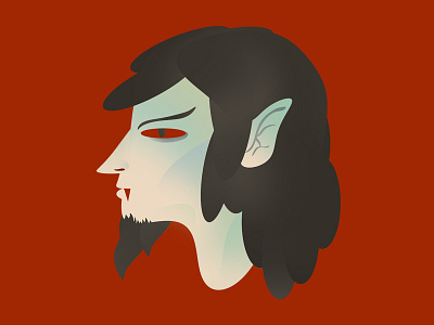 Dracula beards character character design evil halloween head illustration personal profile teeth vampires