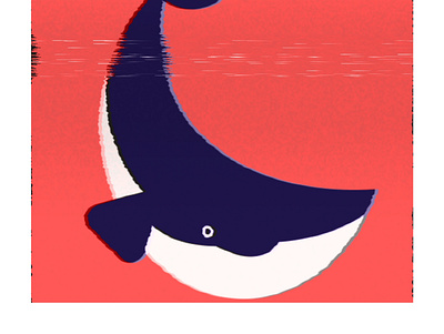 Whale Poster Vector Illustration branding concept illustration poster vector illustration vectorart