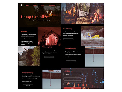 Luxury Camping Website design luxury brand ui uidesign webdesigner website design