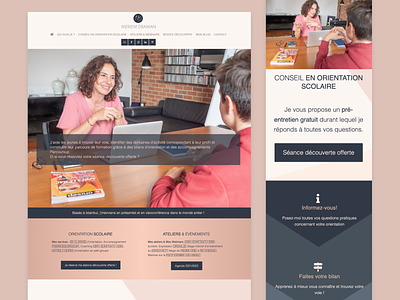 Orientation Scolaire - Education Consultancy branding logo design ux uı website