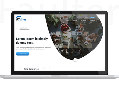 Faulter design logo typography ui ux web website