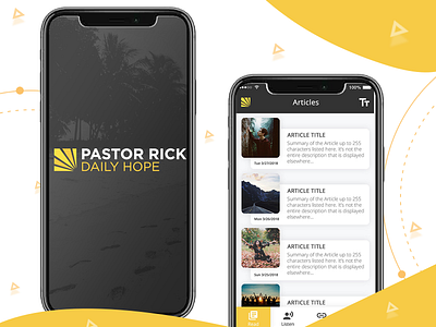 Pastor app design illustration type typography ui ux