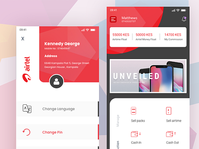 Aritel app design icon illustration typography ui ux