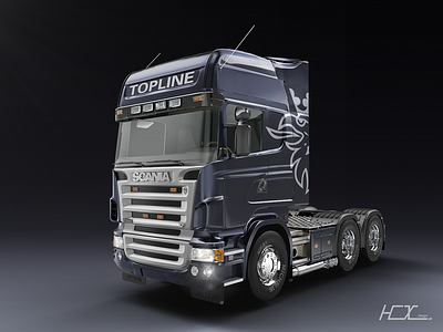 Scania truck 3d art 3d艺术