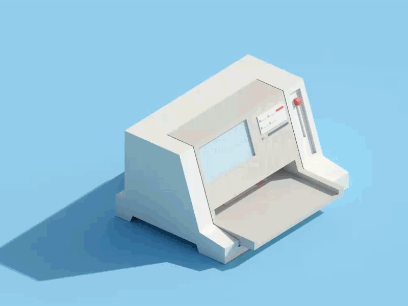 c4d Printing machine by hanchenxi on Dribbble