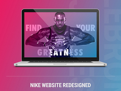 Nike e-commerce website re-designed