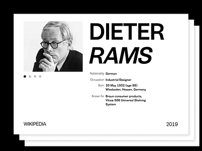 Dieter Rams Webpage Design art clean design identity minimalism ui uidesign
