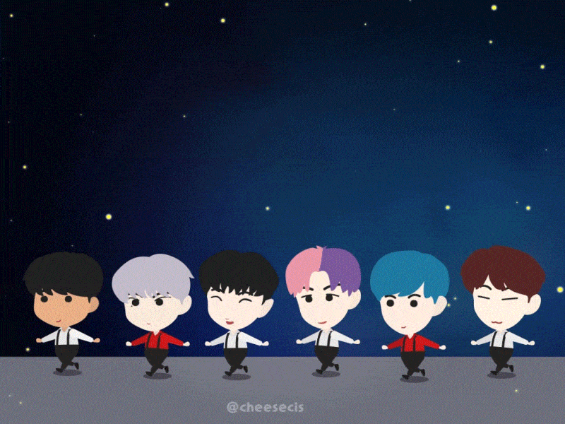 Milky Way 2d animation after affects animation boys cartoon character character animation galaxy illustration little boy millky way motion animation motion design motiongraphics stars vector animation vixx walking
