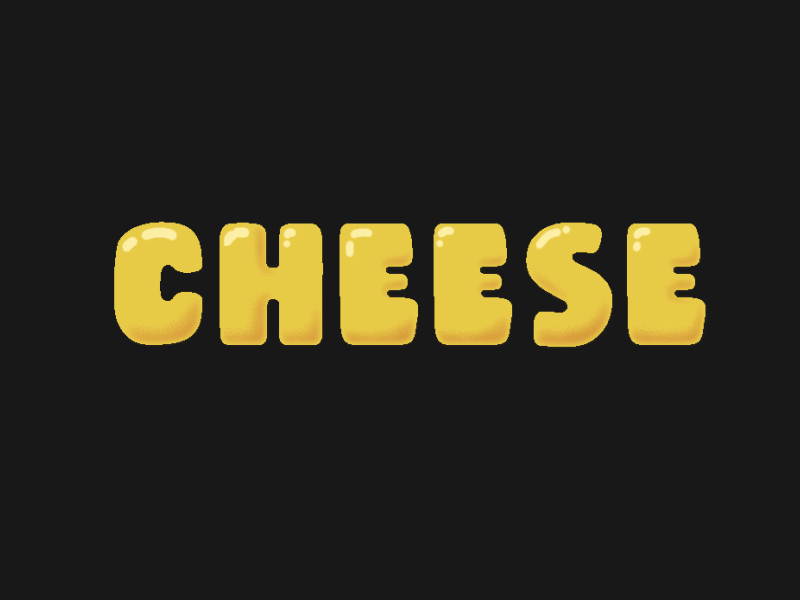 Melted Cheese 2d animation after affects animation cheese illustration melted motion animation motion design typeface typography