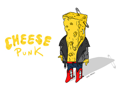 Cheese Punk illustration vector