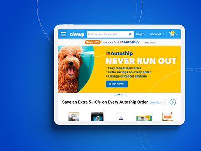 eCommerce web design - Chewy