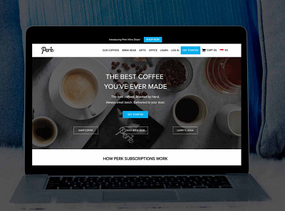 eCommerce website design - Perk Coffee coffee coffee cup coffee shop design ecommerce ecommerce app ecommerce business ecommerce design ecommerce shop uiux web design