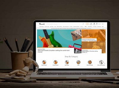 Music Products dealing website - Reverb guitar music app musical instrument musical instrument website musical note musician uidesign uxdesign web designing