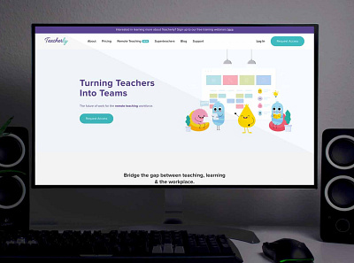 Online Teaching app design - Teacherly education app education logo education website teacher teaching ui ux web deisgn