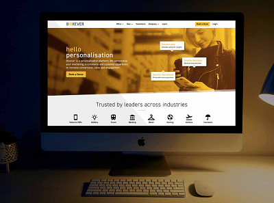 Web Design - Boxever adobe photoshop branding design sketch typography ui ux web web design website design