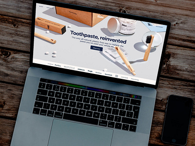 Toothpaste web design : Bite Toothpaste Bits