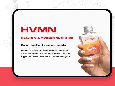 eCommerce Website design - HVMN