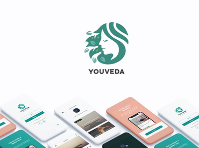 YouVeda illustration logo ui ui ux