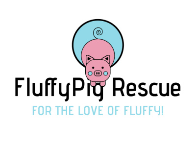 FluffyPig Rescue Logo animal rescue colorful design fluffy fluffy pig funny logo illustration logo pig pig logo vector vector art vector illustration