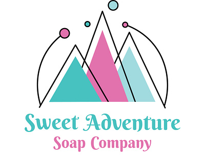 Sweet Adventure Soap Company Logo colorful design flat illustration logo logo concept soap soap company soap logo vector vector art vector illustration