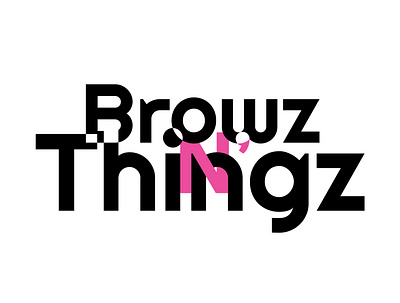 Browz N'Things Logo branding design font logo logo logo concept playful logo typo vector vector art