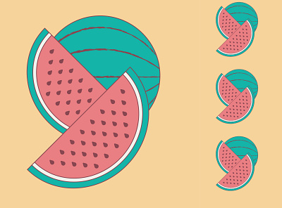 Watermelon Pattern Design childrens illustration colorful design flat illustration vector vector art vector illustration watermelon watermelon design watermelon illustration watermelon pattern