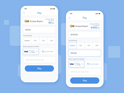 SnapScan - Custom Tipping custom design minimal payment product qr tipping ui ux