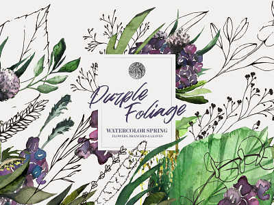 Watercolor branches, flowers and leaves design illustration illustrator template vector template watercolor watercolor art watercolor bundle wedding card