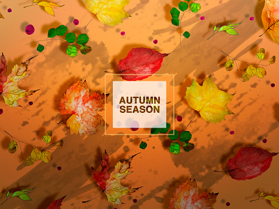 Autumn Background #4 autumn autumn background autumn leaves autumn season background branches design graphic design illustration watercolors