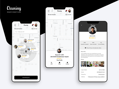 cleaning app presentation1 cleaning mobile ui creative design mobile ui
