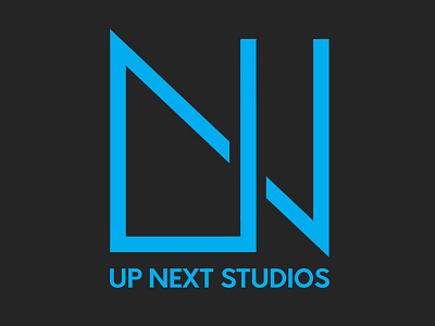 Up Next Studio Logo brand branding film logo mark movie production scotland scottish studio tv upnextstudios