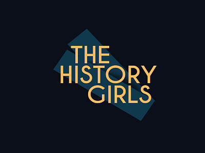 The History Girls | Dark Logo animation brand branding design film flat illustration logo logotype mark movie production scotland scottish studio typography upnextstudios