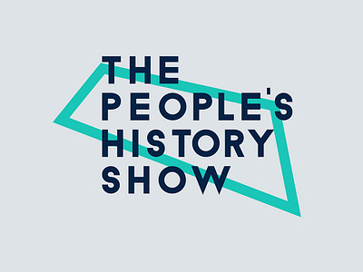 The People's History Show Logo | Alternative animation app brand branding company design film flat illustration logo logotype mark movie production scotland scottish studio typography upnextstudios