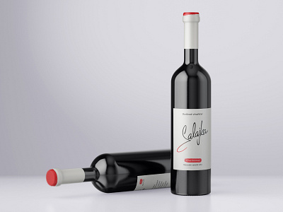 Salajka Wine bottle clear design design logo packaging wine winery