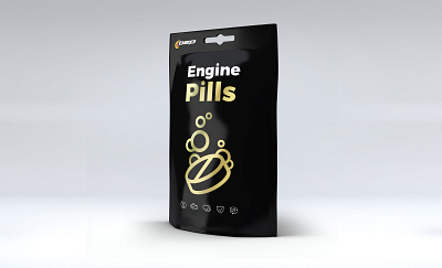 Engine pills automotive car design motor packaging